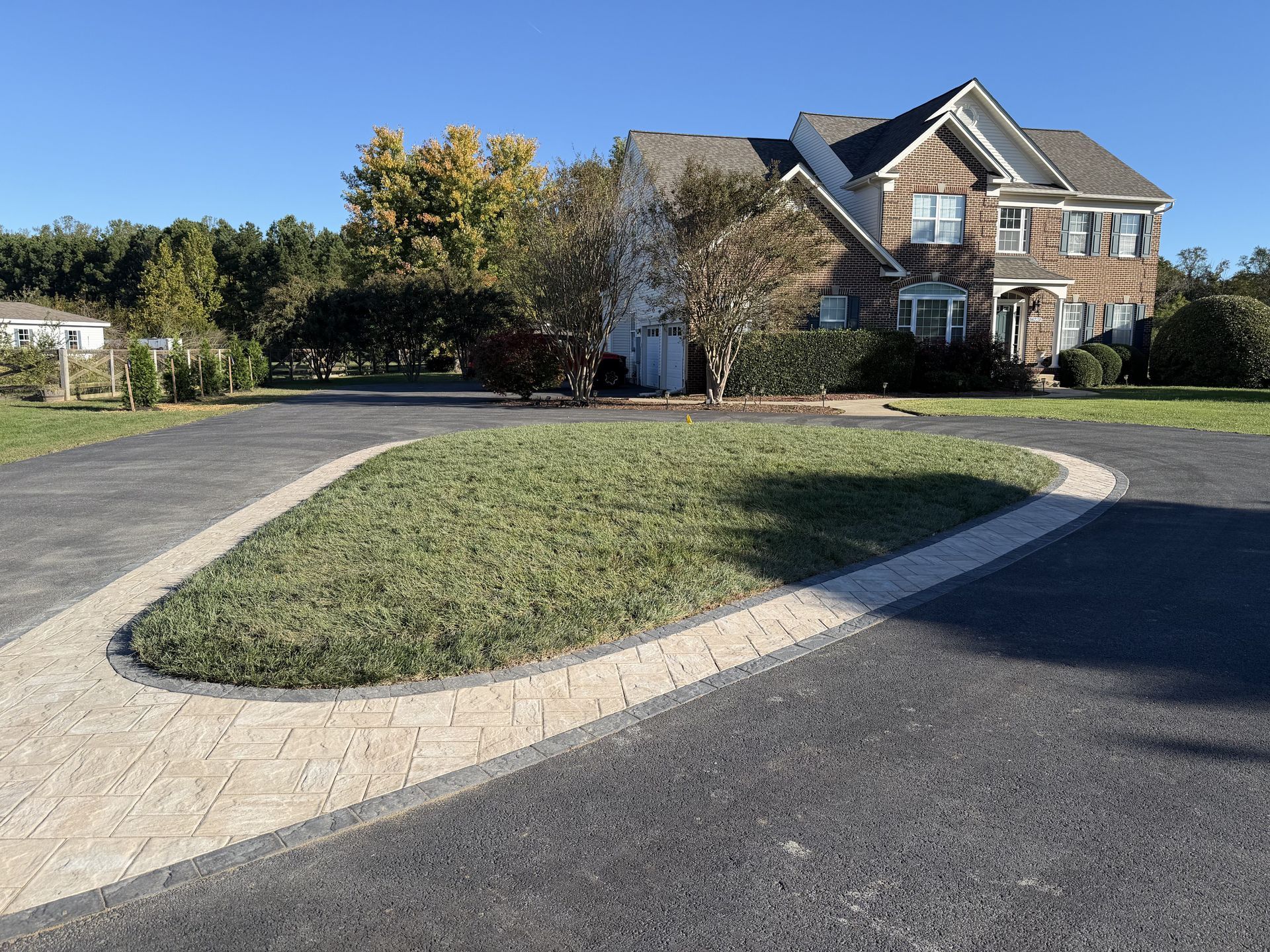 After landscape and hardscape service 