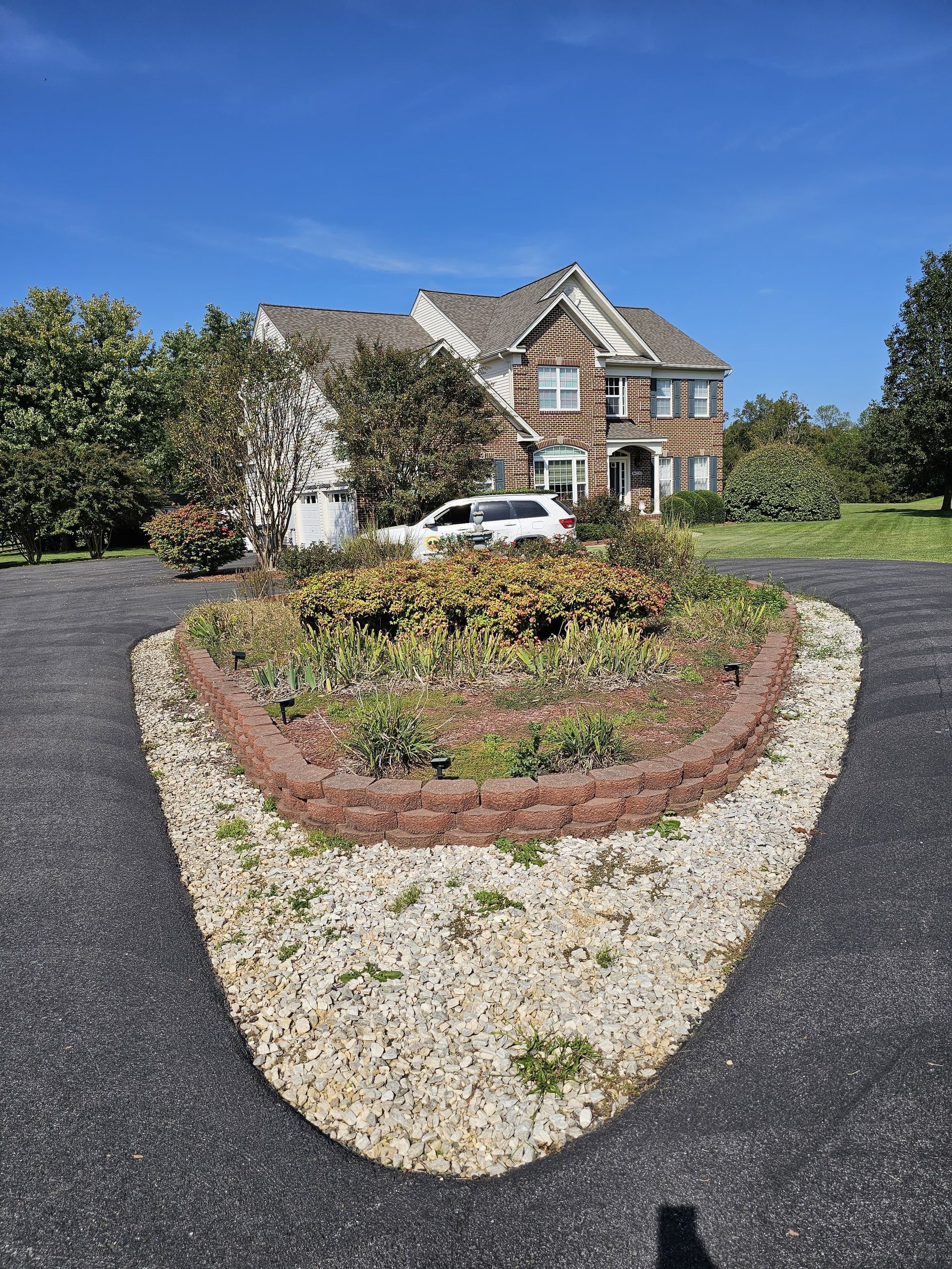 before landscaping and hardscaping