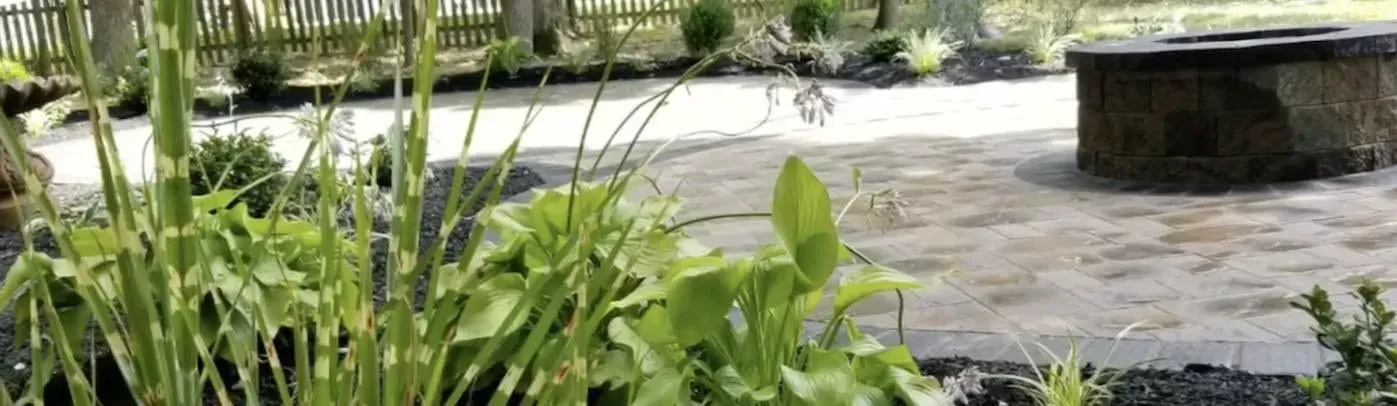 Landscaping around new hardscape installation St. Mary's County