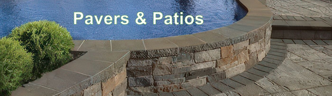 pavers and patio poolside