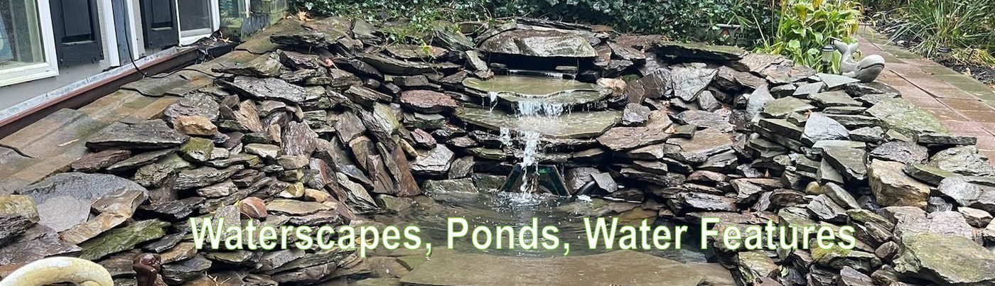 waterscapes, water features, ponds