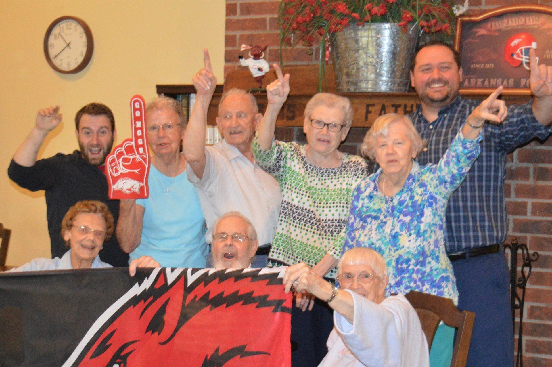 Razorback fans at Innisfree Senior Living