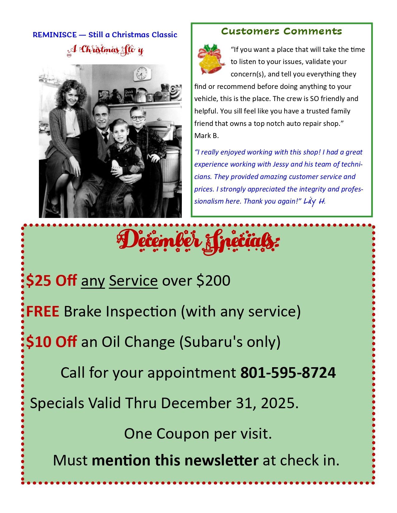 December 2025 Newsletter | Mike Palmer Automotive