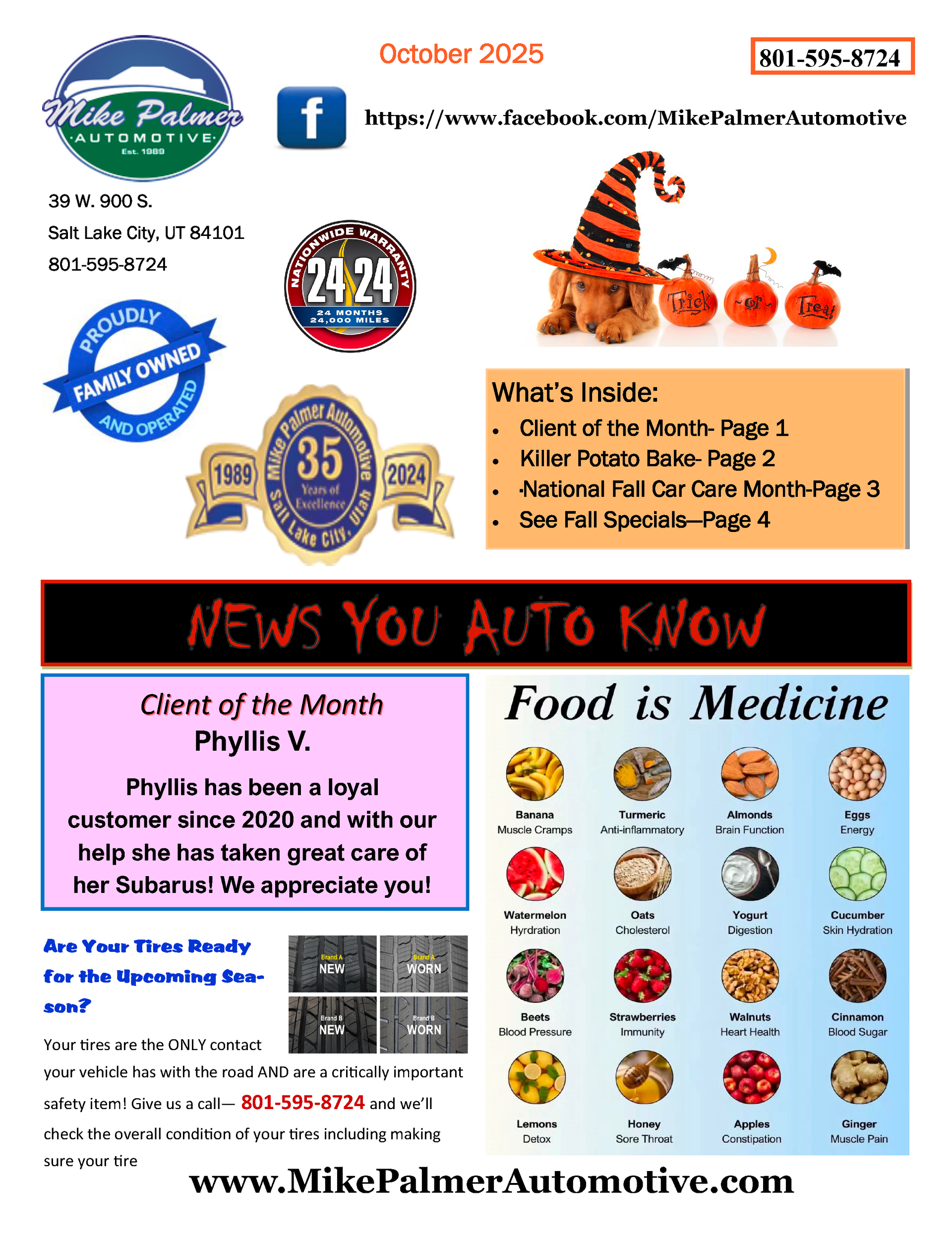 October 2025 Newsletter | Mike Palmer Automotive