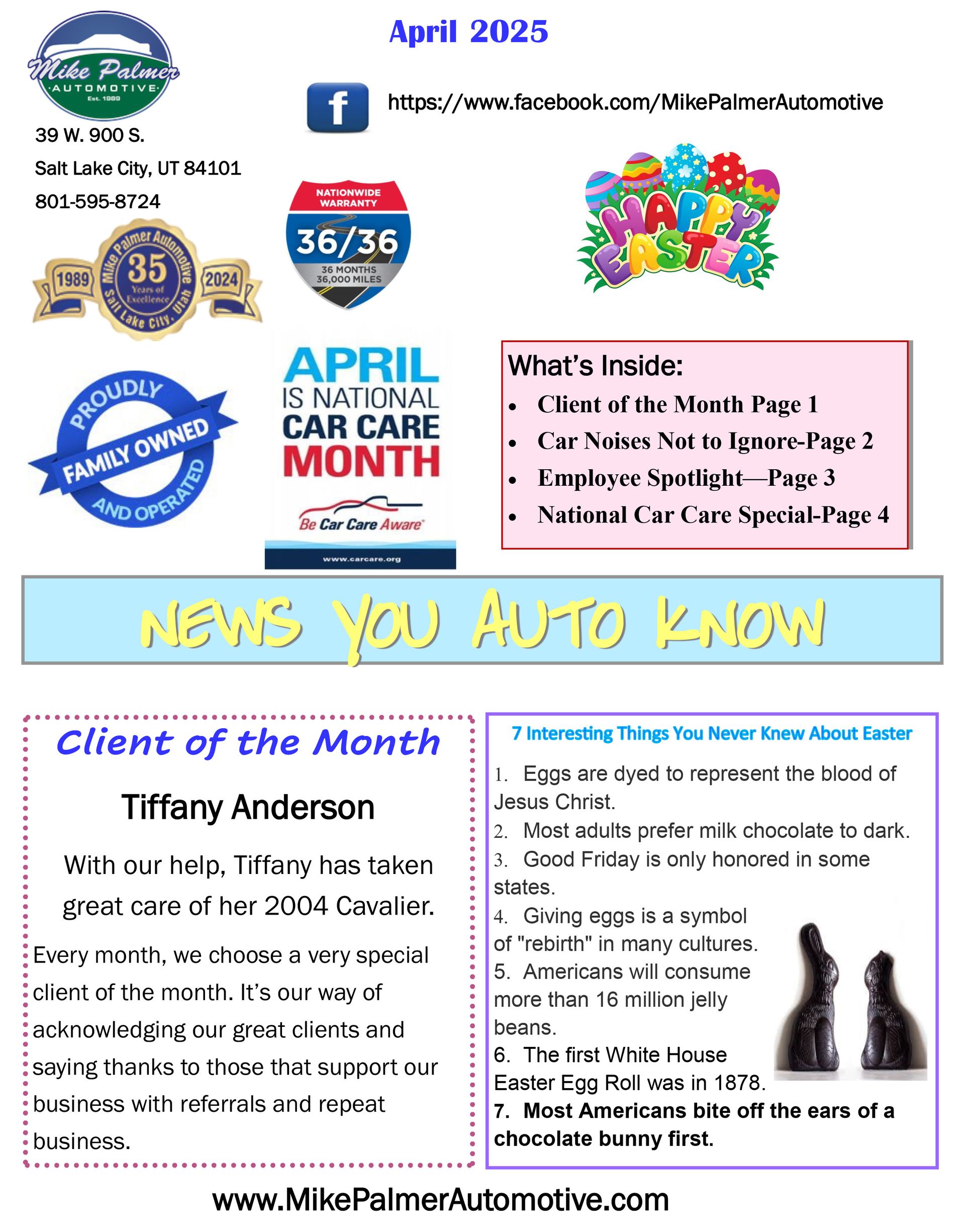 Newsletter | Mike Palmer Automotive