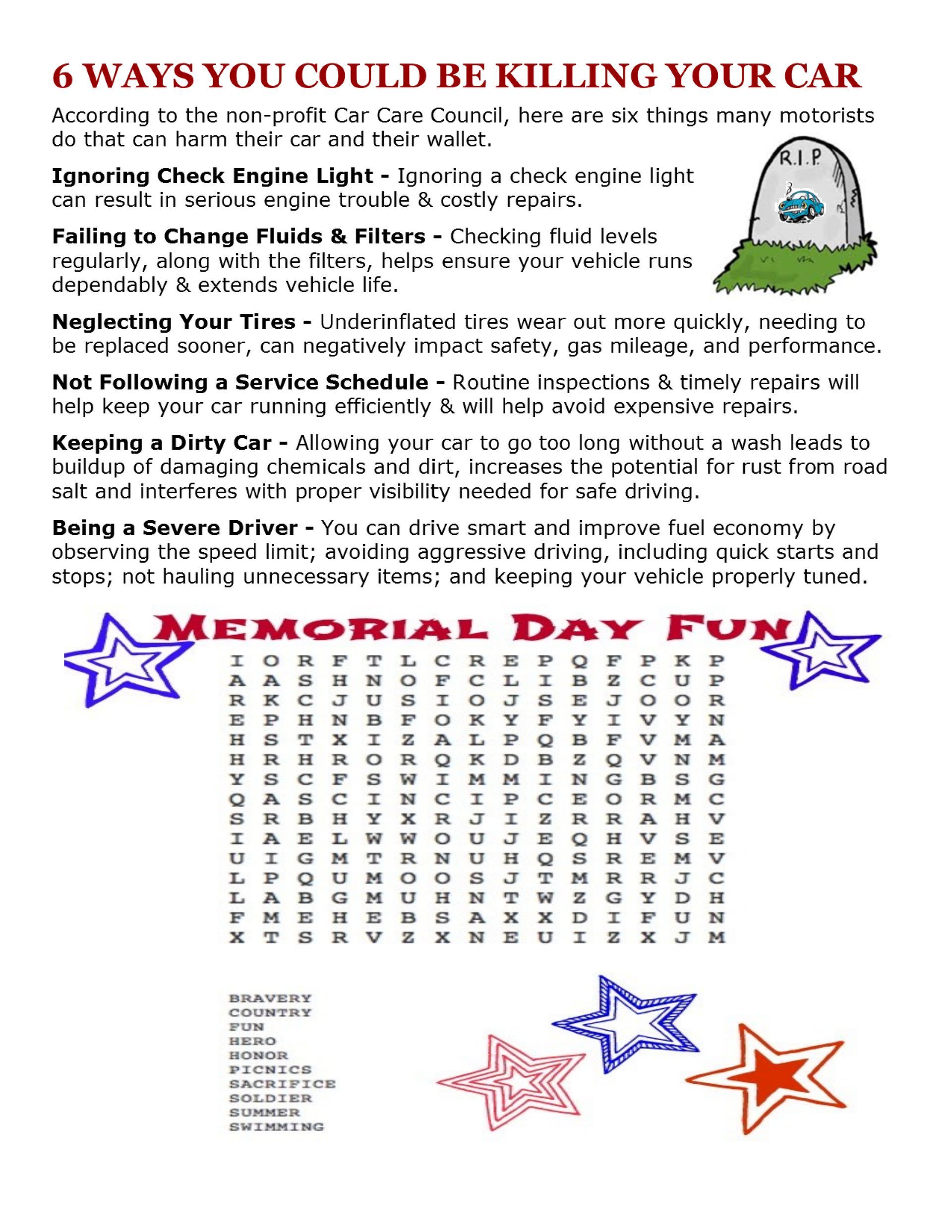 Newsletter | Mike Palmer Automotive