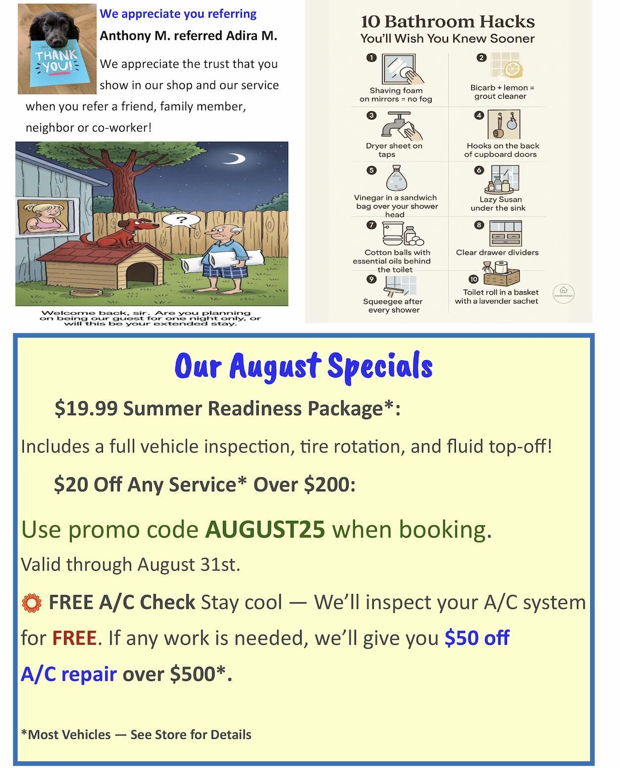 August 2025 Newsletter | Mike Palmer Automotive