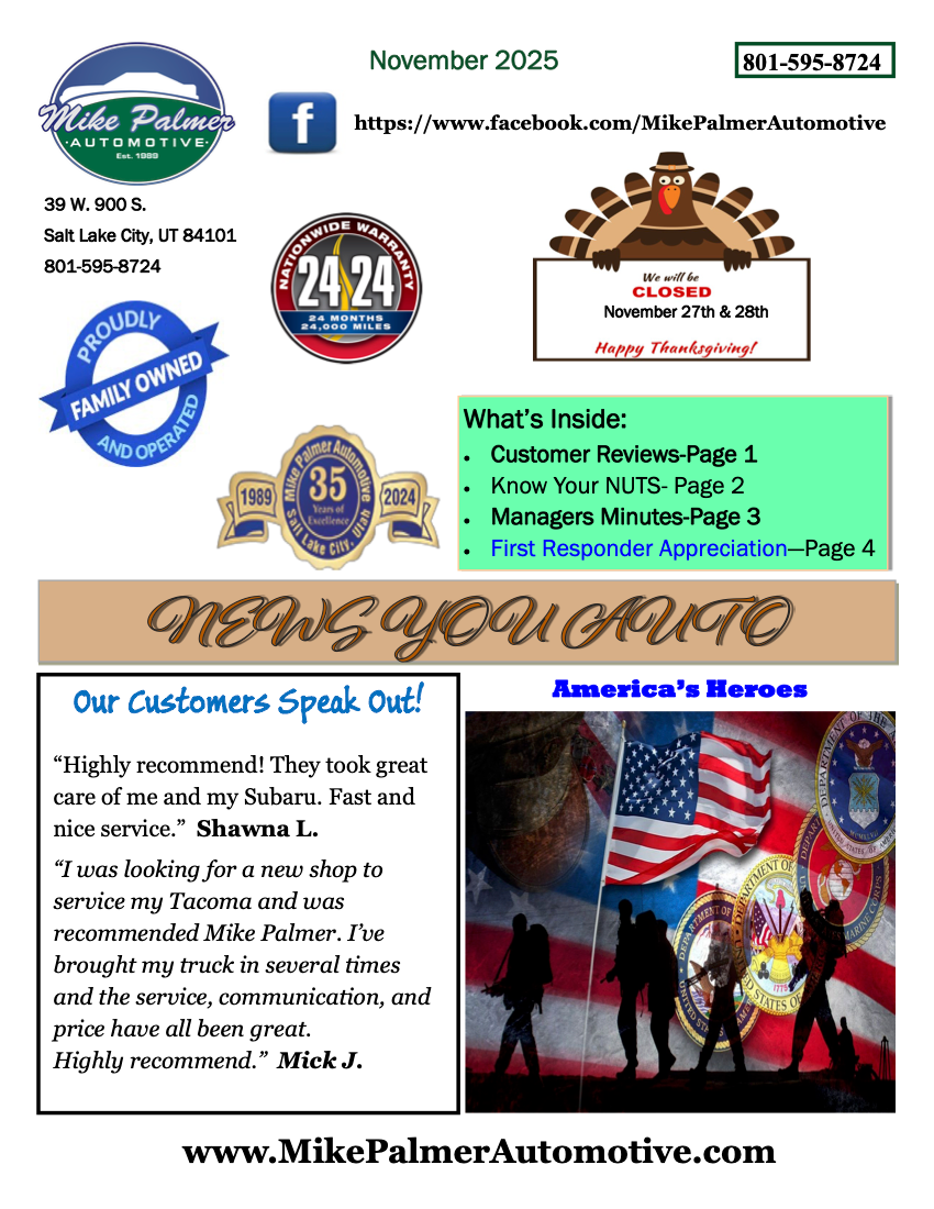 November 2025 Newsletter | Mike Palmer Automotive