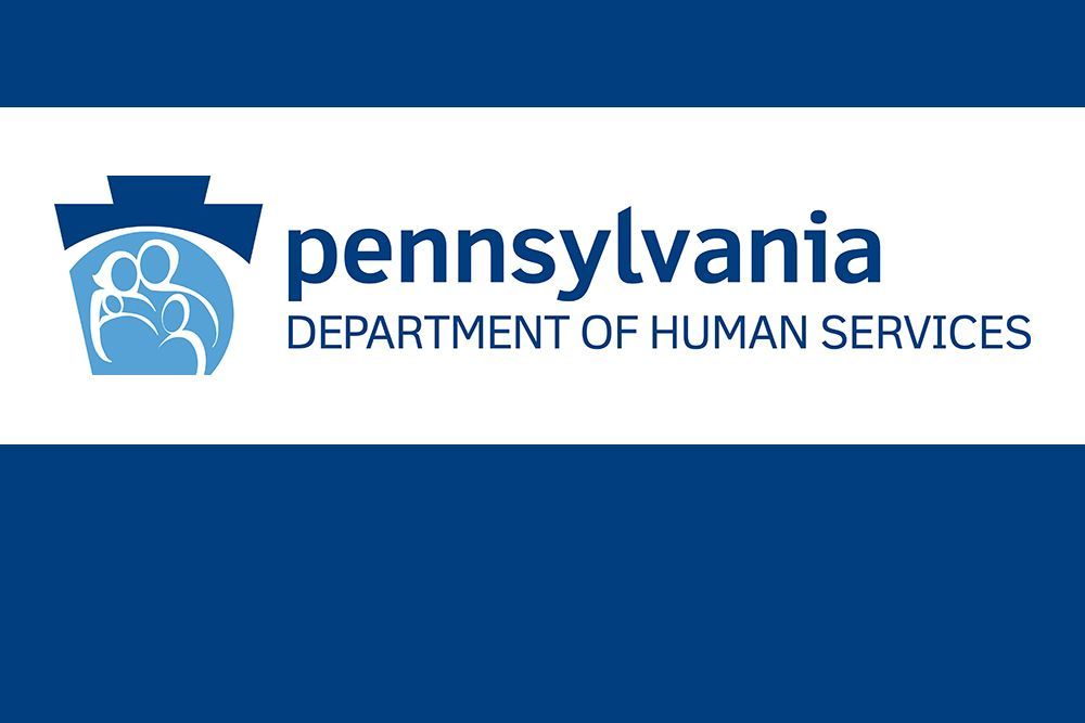 PA DHS logo with dark blue borders