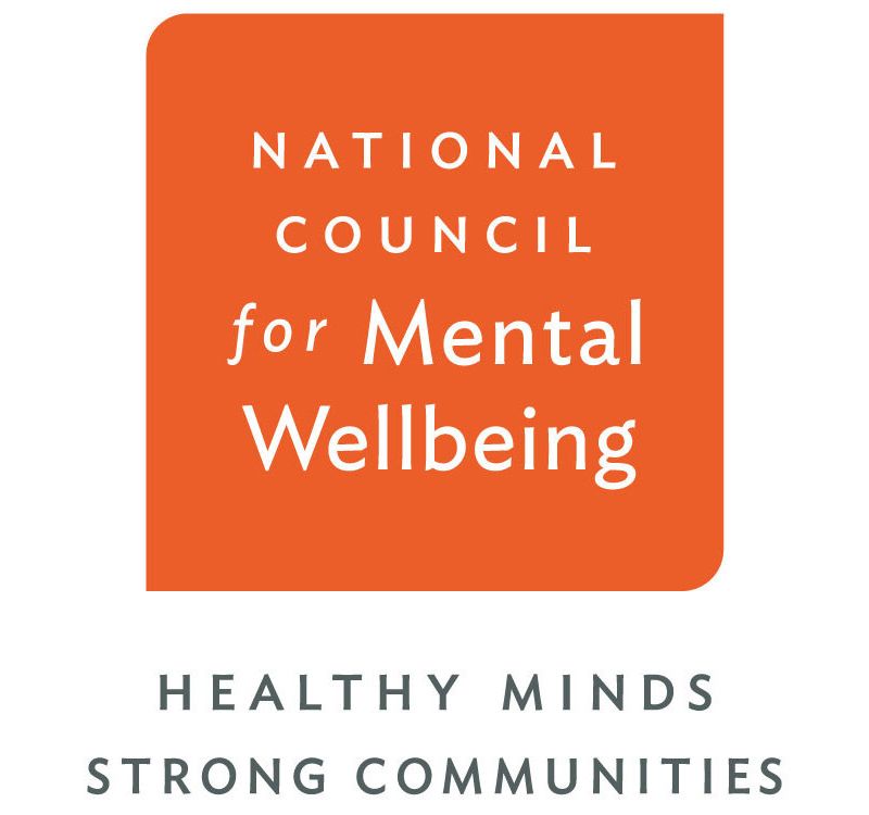 National Council for Mental Wellbeing rectangular orange logo