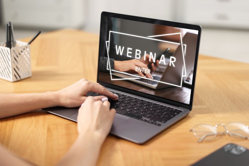 Person on laptop with