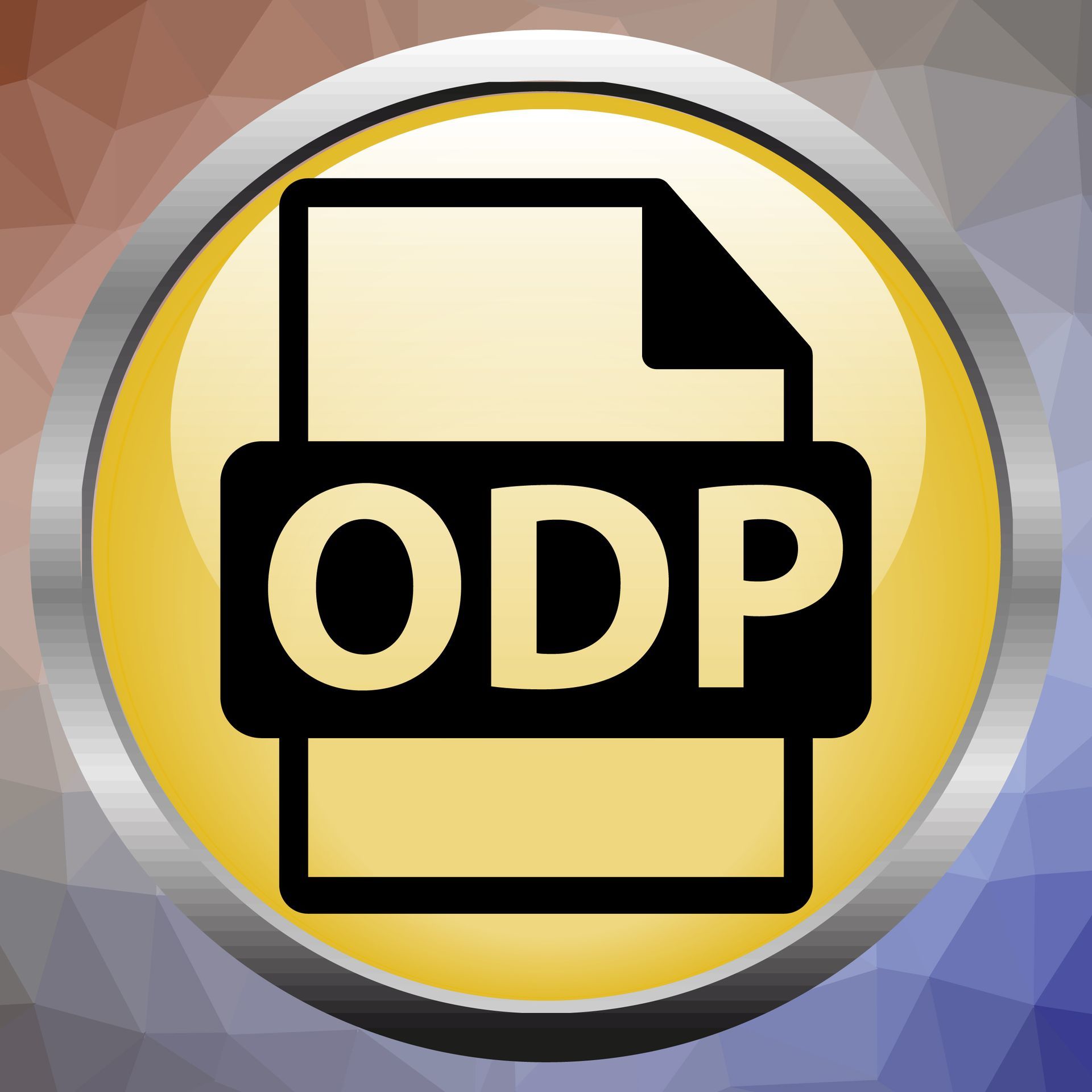 ODP text in a yellow button