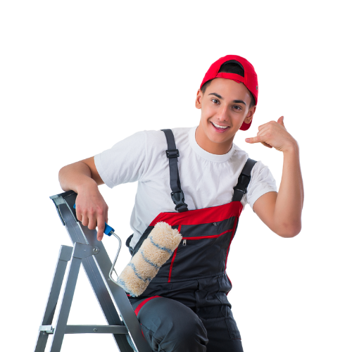 A man making a hand gesture to call our Oahu painting contractors