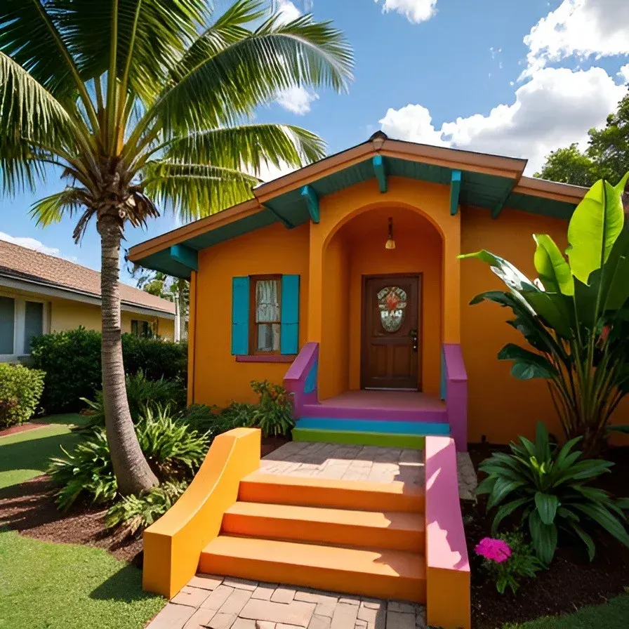 Hawaii painting vibrant cultural color palette