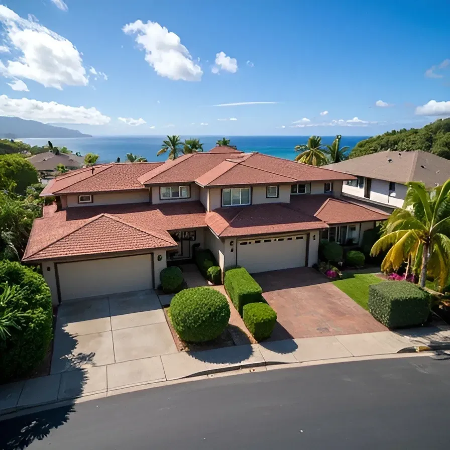 Honolulu home exterior with paint sealant