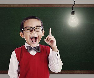 smart looking kid, trivia fun, dentists as inventors blog