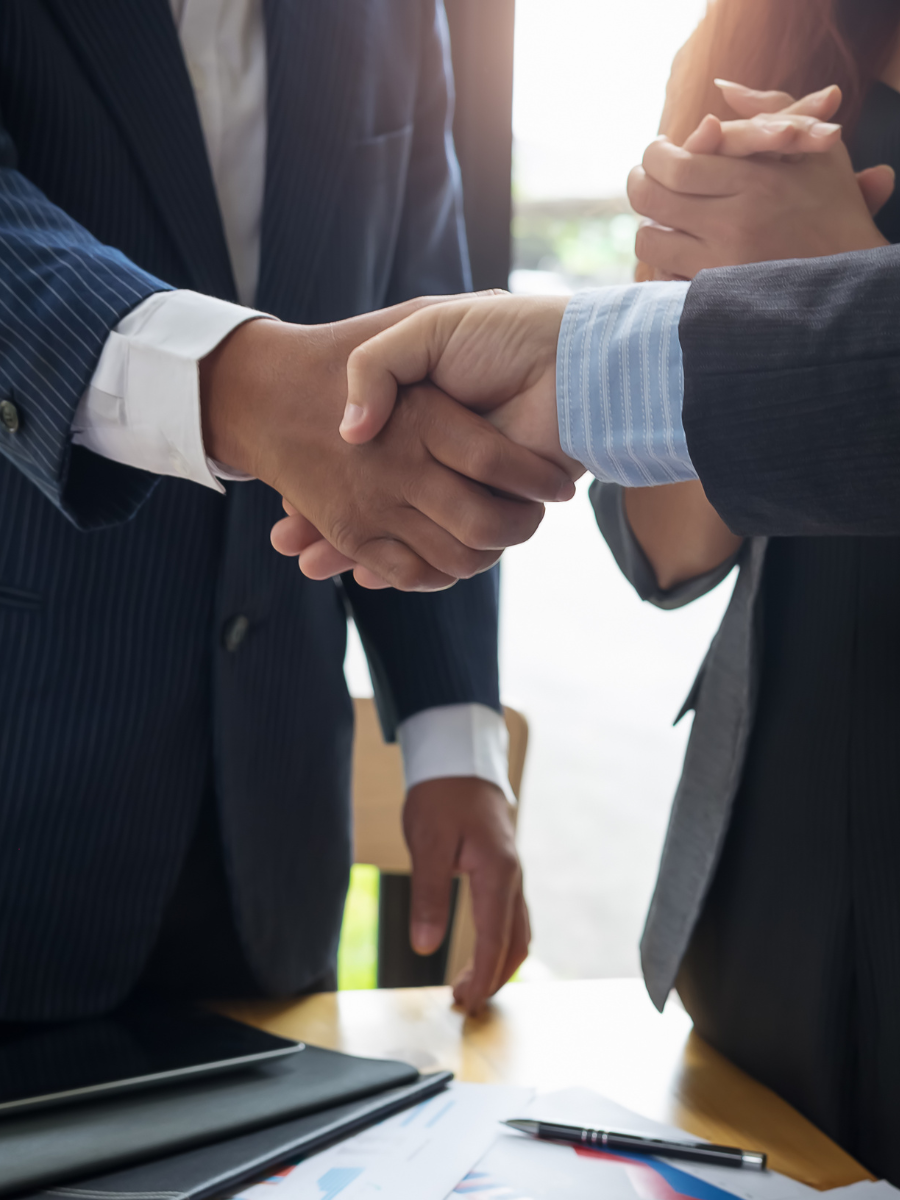 businessmen shaking hands 