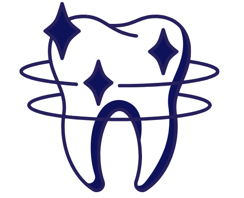 a vector of clean and shiny tooth