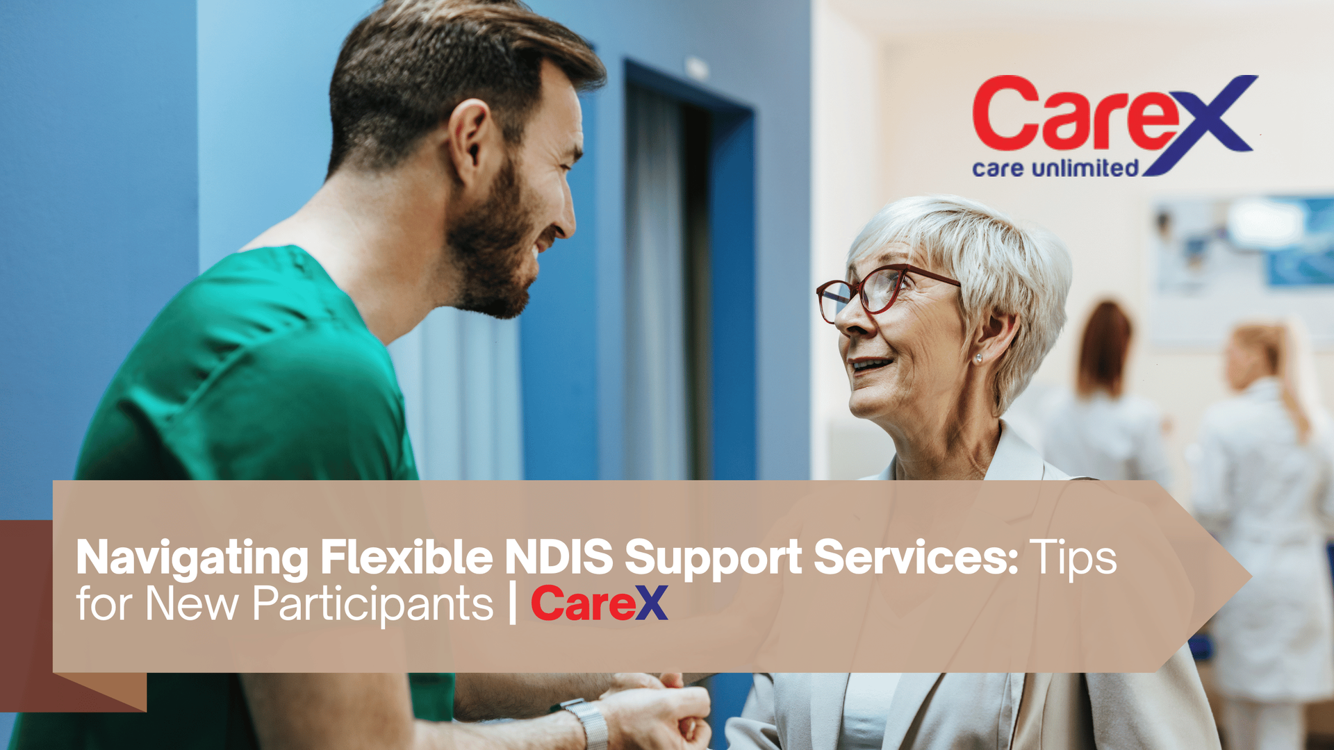 NDIS participant reviewing support plan with a support worker in a calm home setting