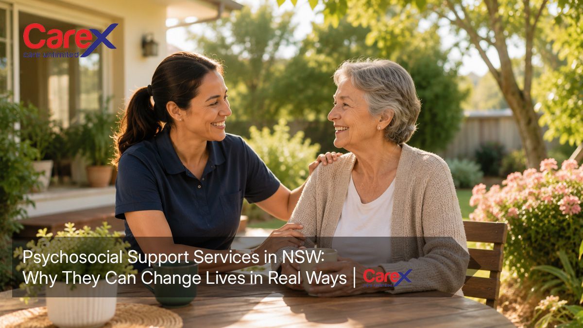 Psychosocial support services NSW emotional wellbeing disability support CareX Australia