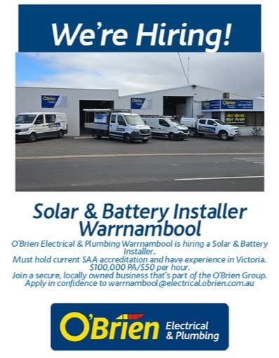 Hiring Solar & Battery Installer Hiring Solar & Battery Installer