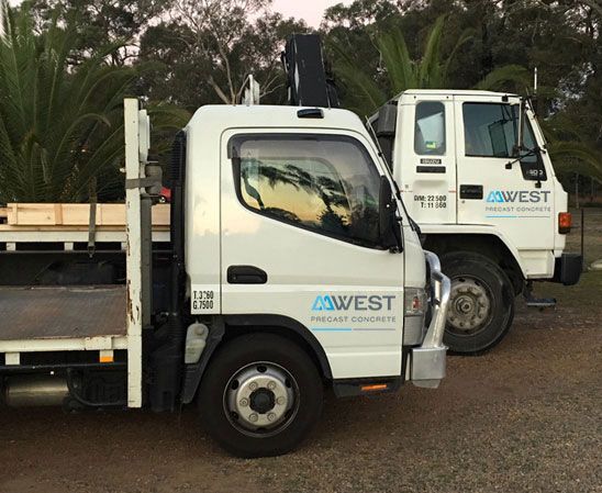 Service Trucks - Riverstone, NSW - AA West Precast Concrete