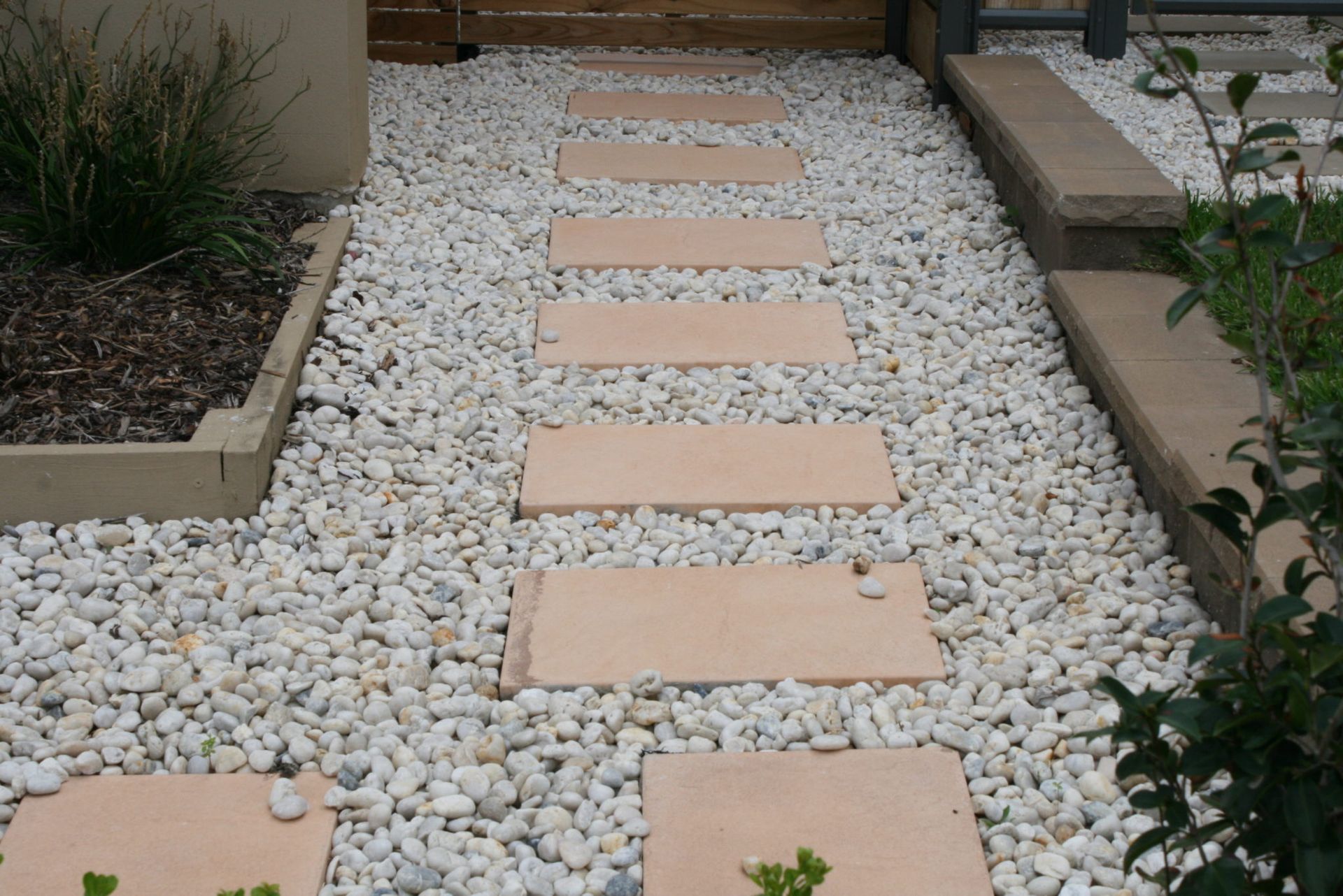 White Pebbles And Paver - Riverstone, NSW - AA West Precast Concrete