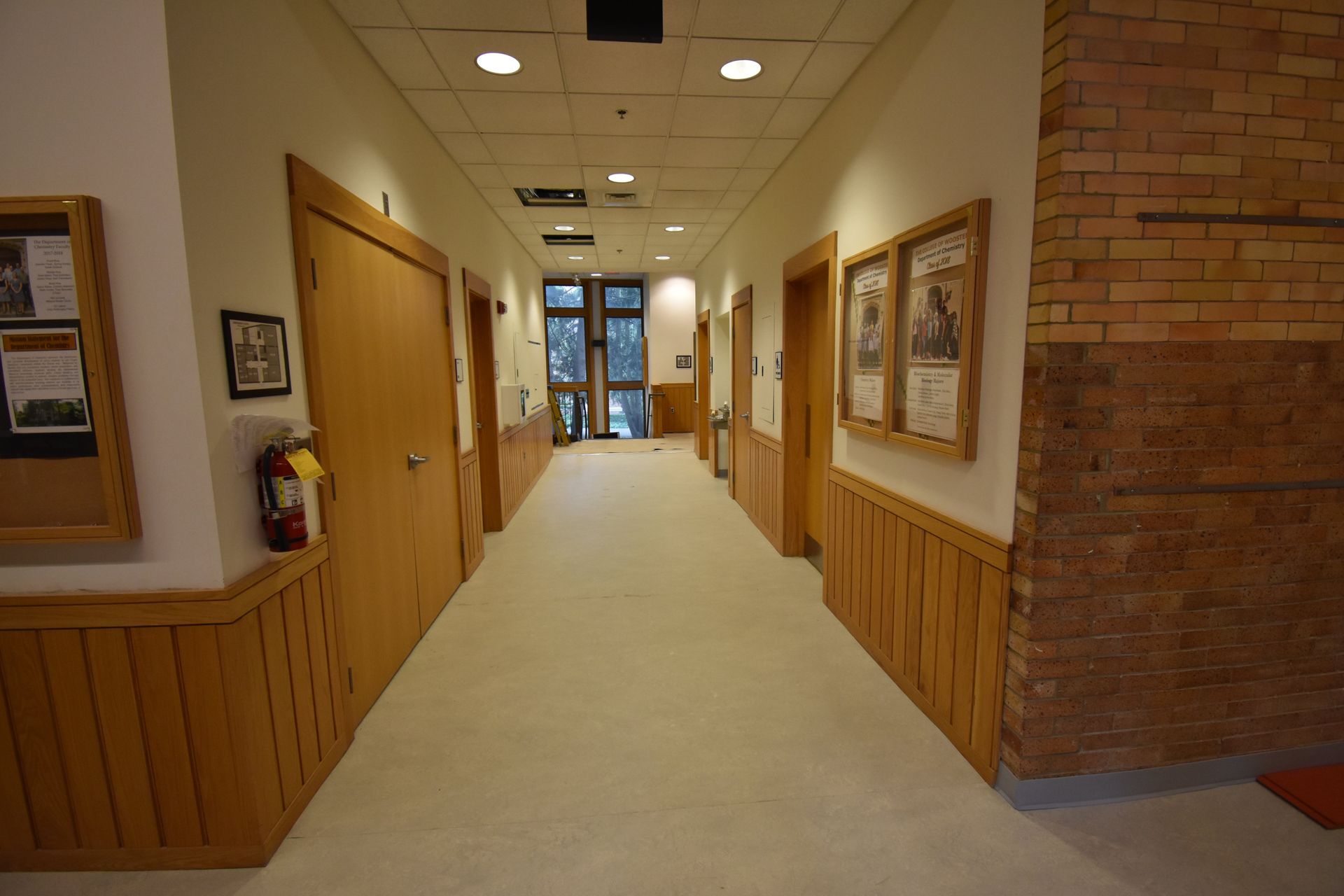 A Long Hallway with a White Board on the Wall | Wooster, OH | Bogner Construction Company