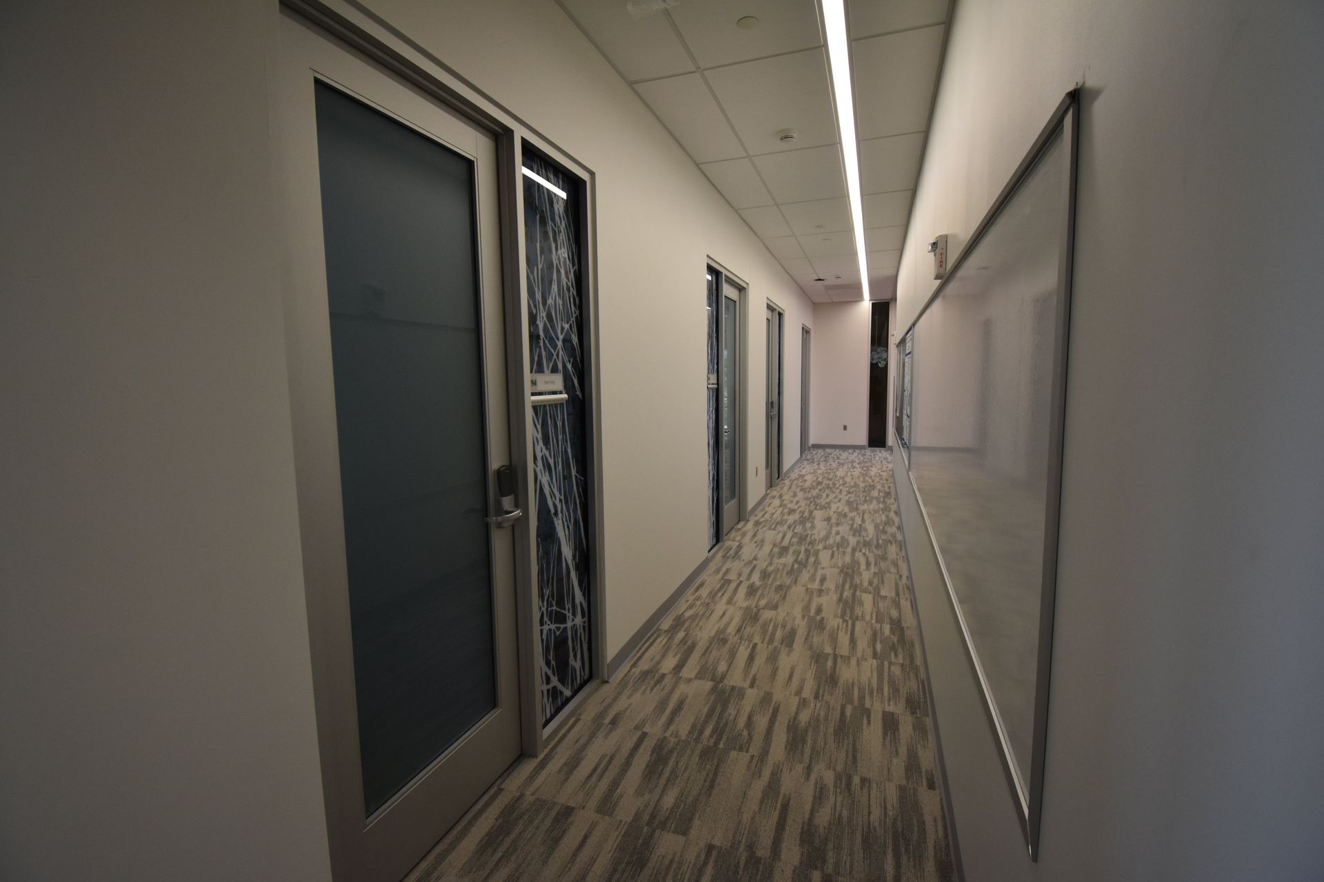 A Long Hallway with a White Board on the Wall | Wooster, OH | Bogner Construction Company