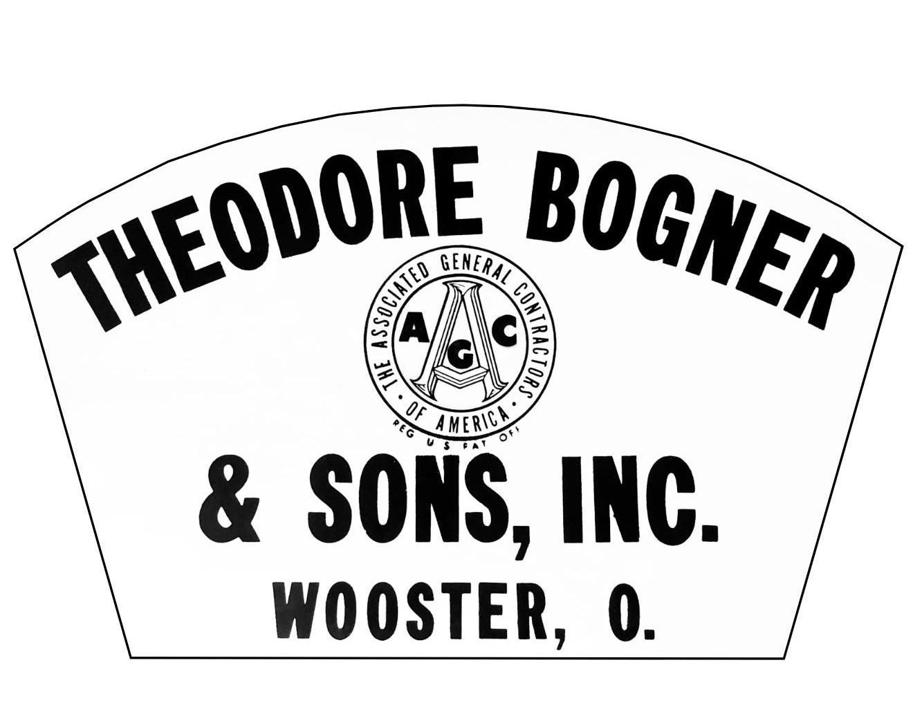 A Black and White Logo for Theodore Bogner & Sons, Inc. | Wooster, OH | Bogner Construction Company