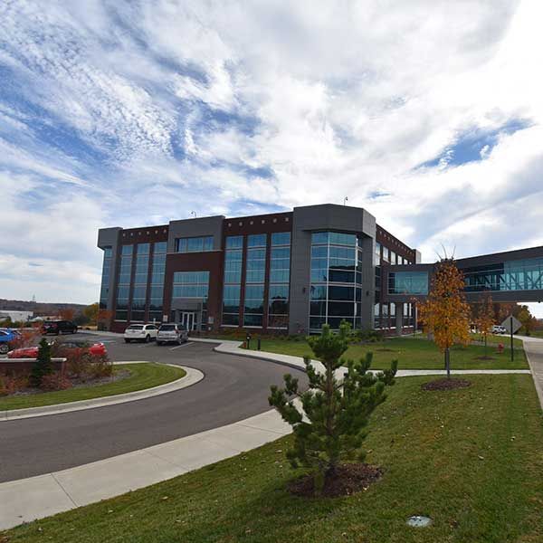 A Large Building with a lot of Windows and a Walkway Leading to it | Wooster, OH | Bogner Construction Company