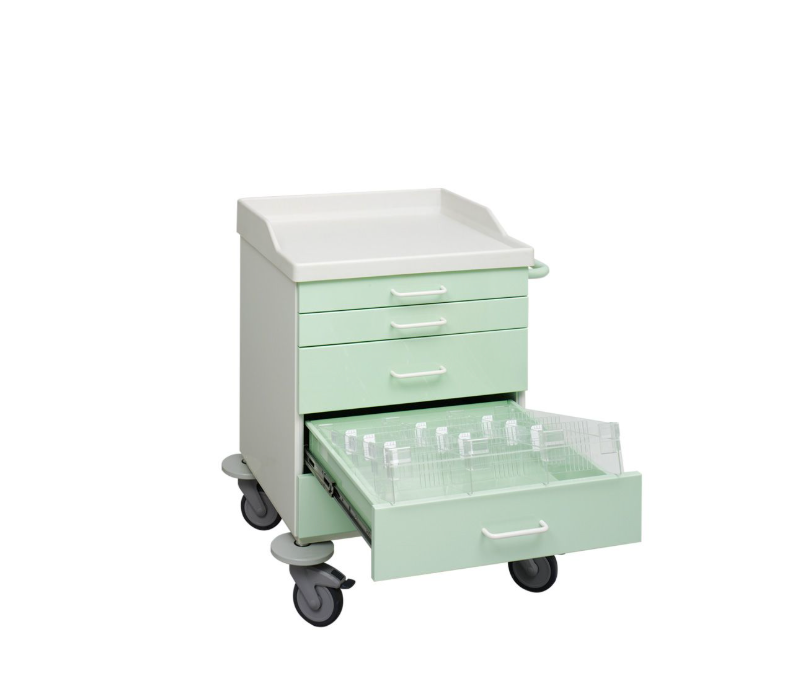 Skuffer for medisinske traller