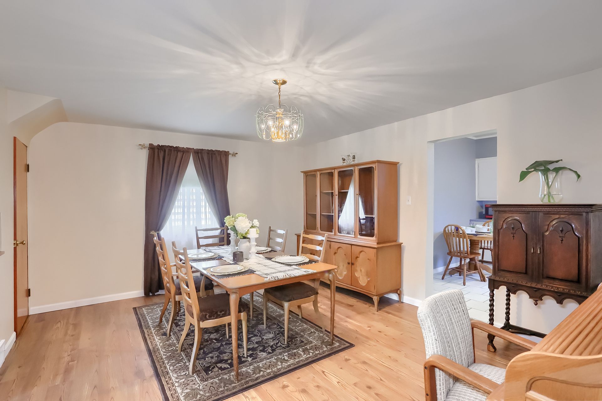 Home Staging Tip: remove clutter from dining rooms that are a drop zone or office.  Set the table and use light colors,