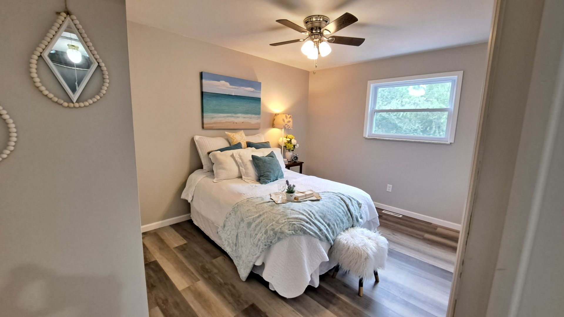 Small home master bedrooms can look so much better when they are staged properly.