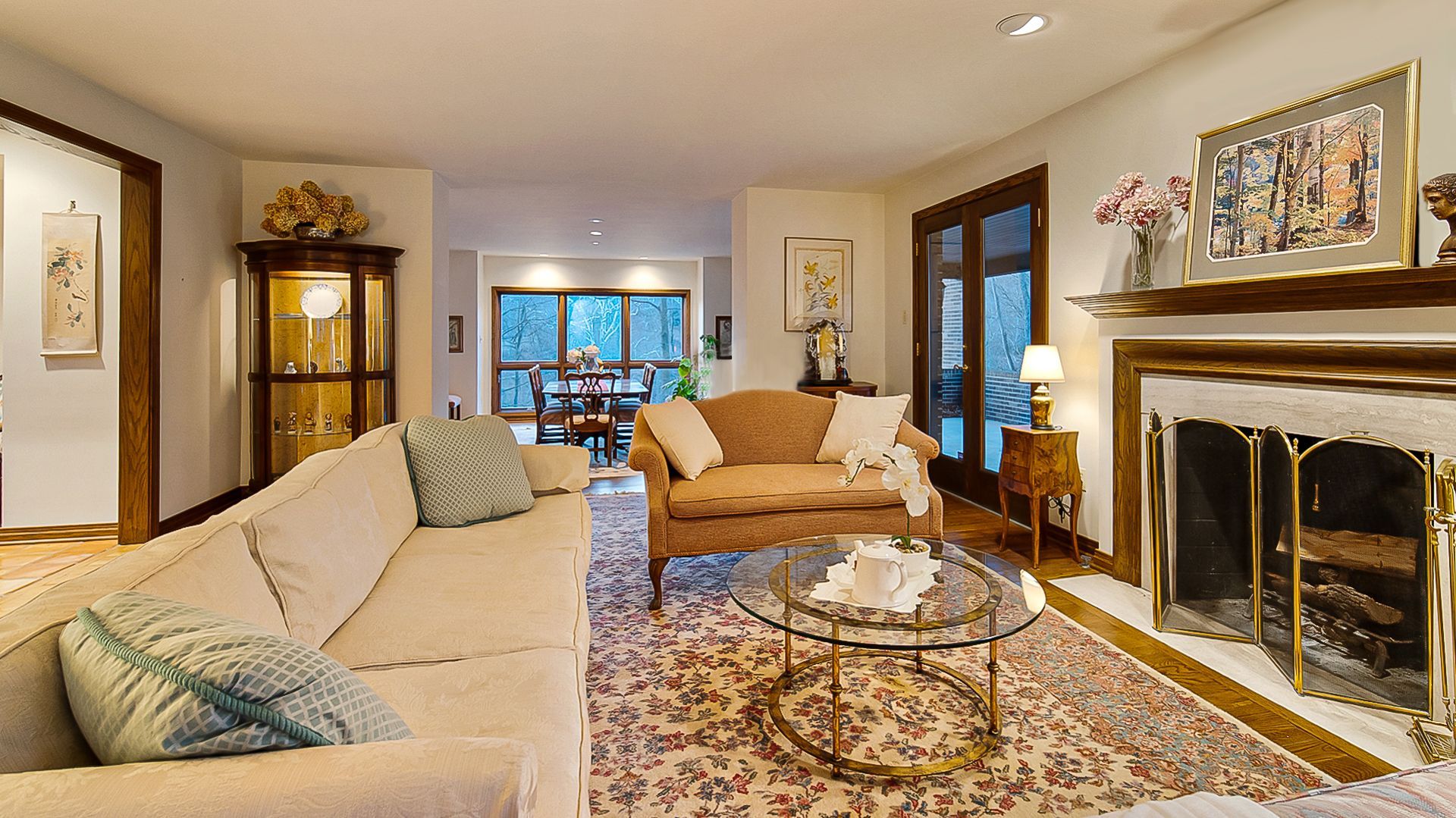 Home staging when a home is occupied, you have to work around the existing furnishings.