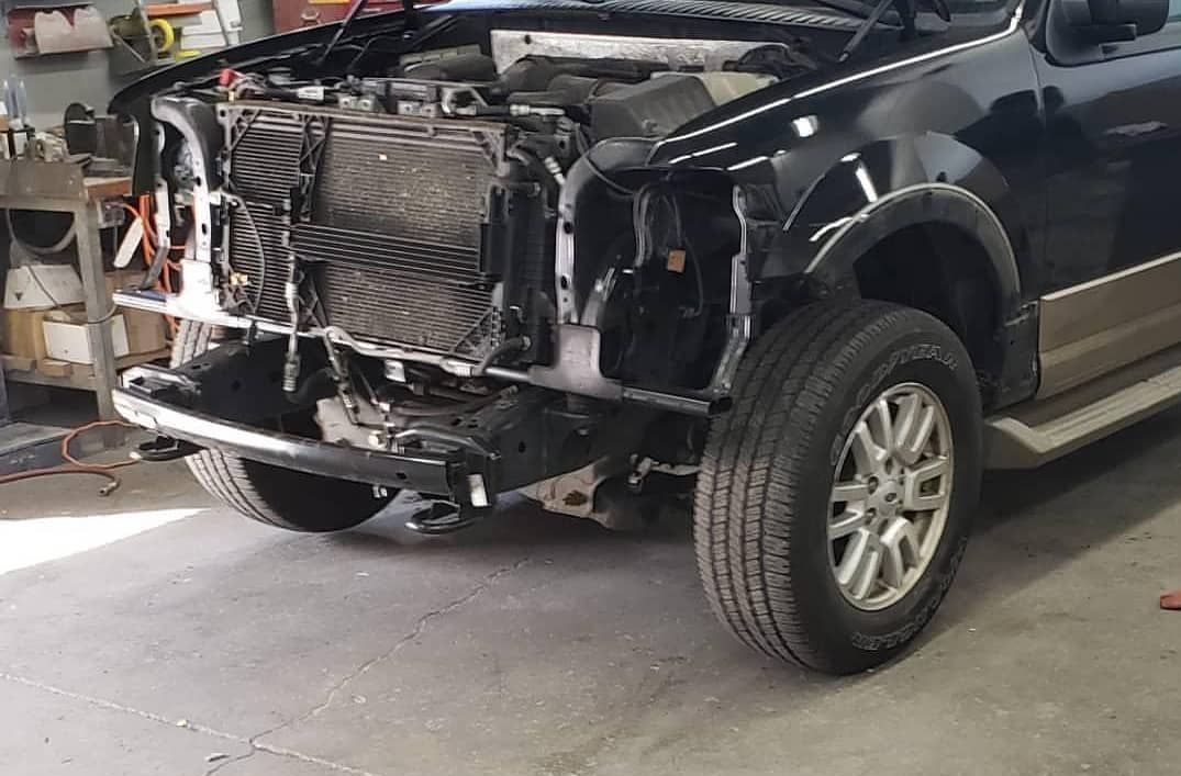 Body work before at Town Line Auto Body﻿ in﻿ Smithtown, NY﻿