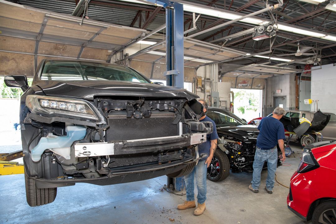 Collision repairs at Town Line Auto Body in Smithtown, NY