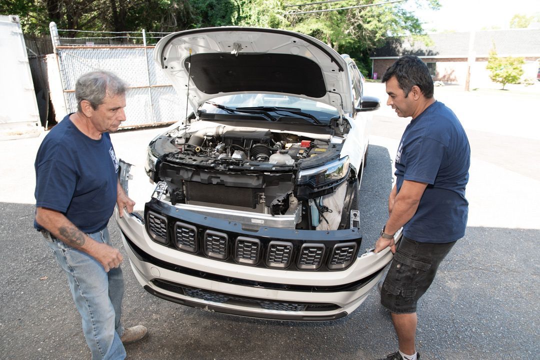 Starting vehicle repairs at Town Line Auto Body