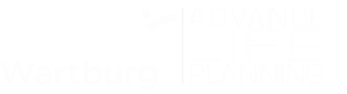 white logo for Wartburg advance life planning