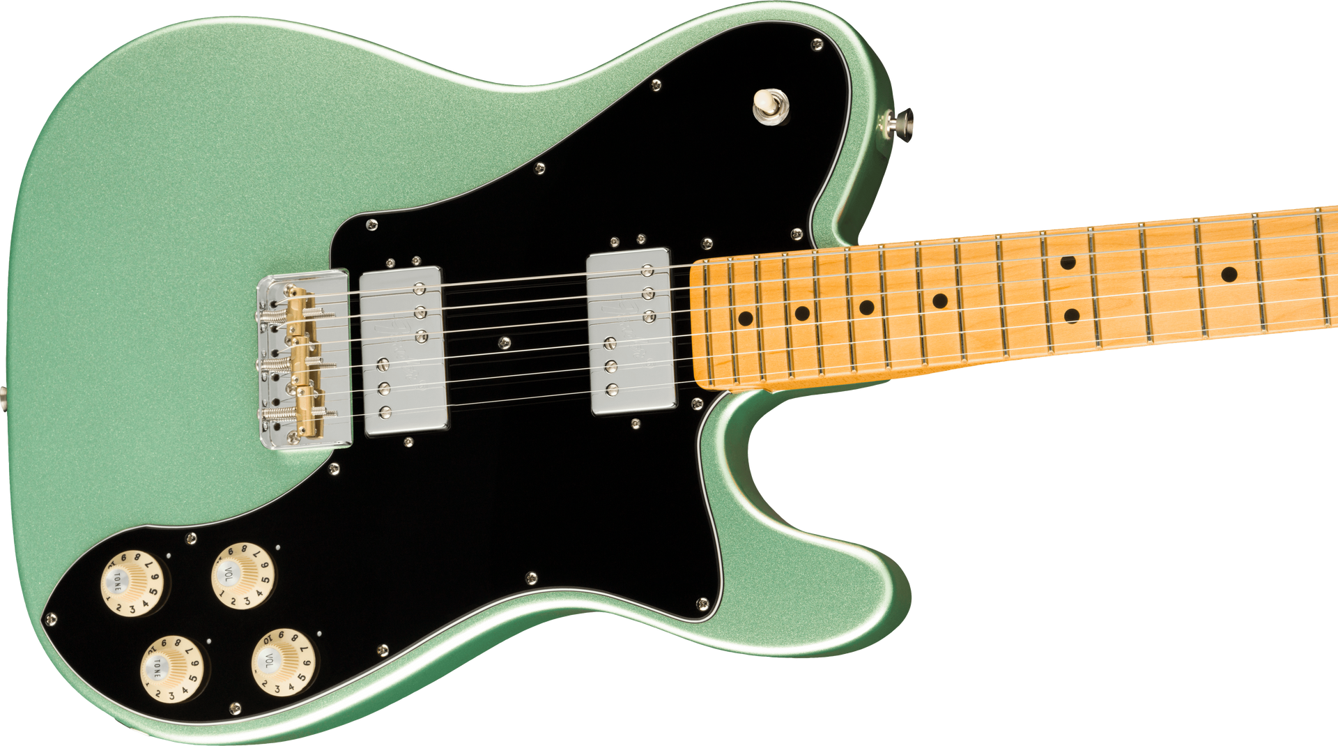 Fender American Professional II Telecaster® Deluxe, Maple Fingerboard, Mystic Surf Green