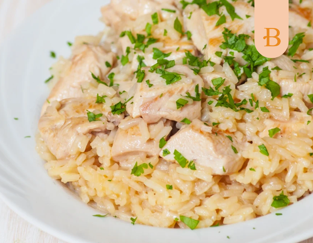 Risoto de limão siciliano com frango feito com Caldo Battuto's