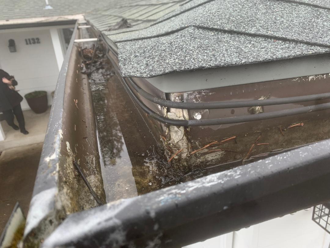 Before Gutter Repair — Marcola, OR — Gutter Solutions LLC