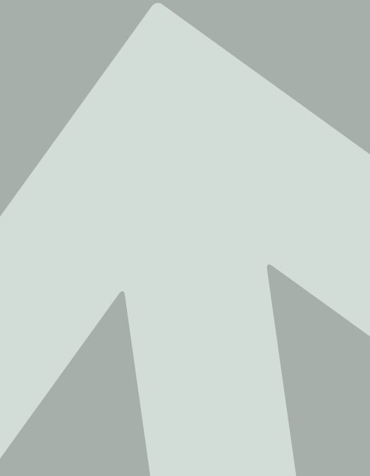 White upward arrow on a gray background