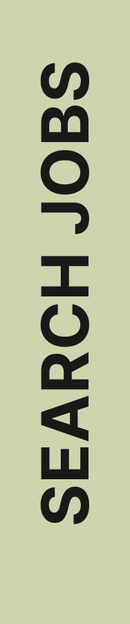 Vertical green label reading “SEARCH JOBS” in black text.