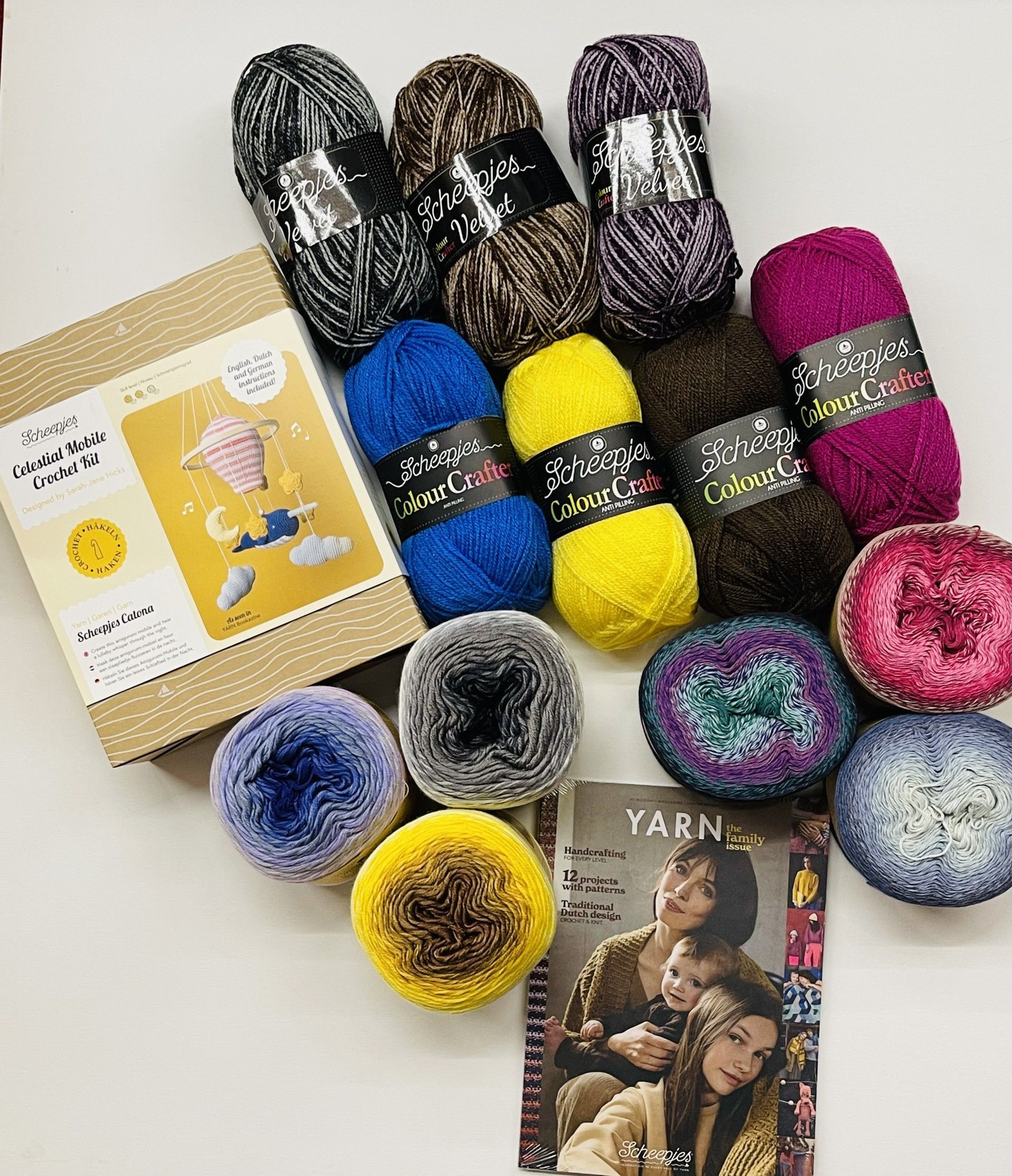 A selection of Scheepjes Yarns and Wools