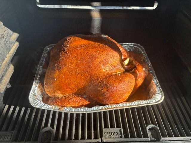 Turkey on the smoker