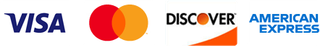 A visa , mastercard and american express logo on a white background