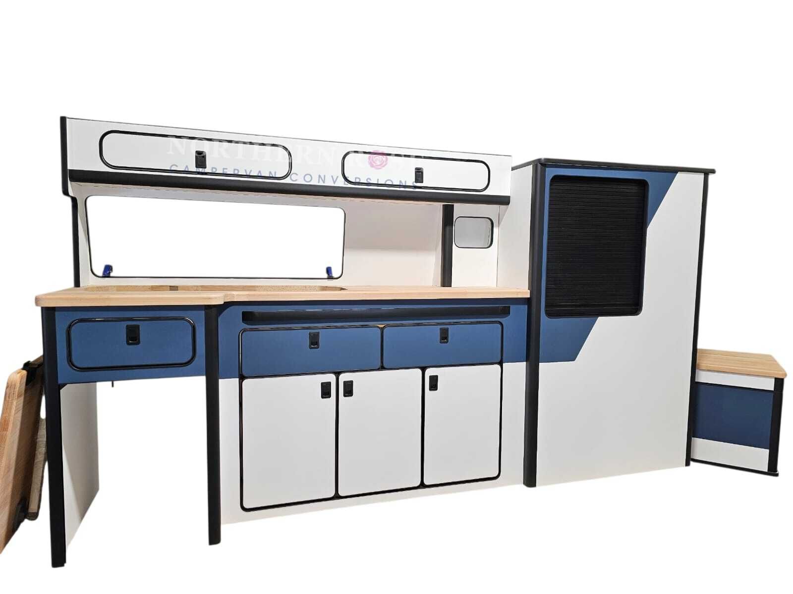 customised campervan kitchen