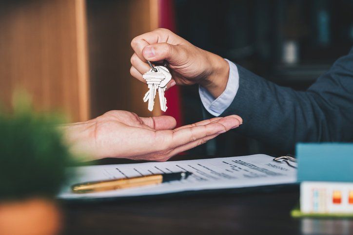 Keys presented to a renter