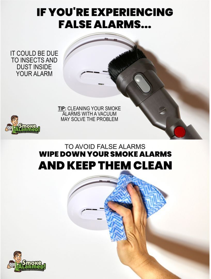 Clean Smoke Alarm With Vacuum